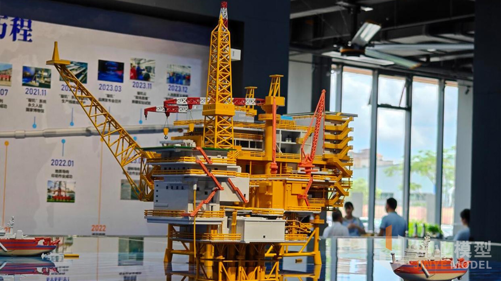 石油钻井模型照片