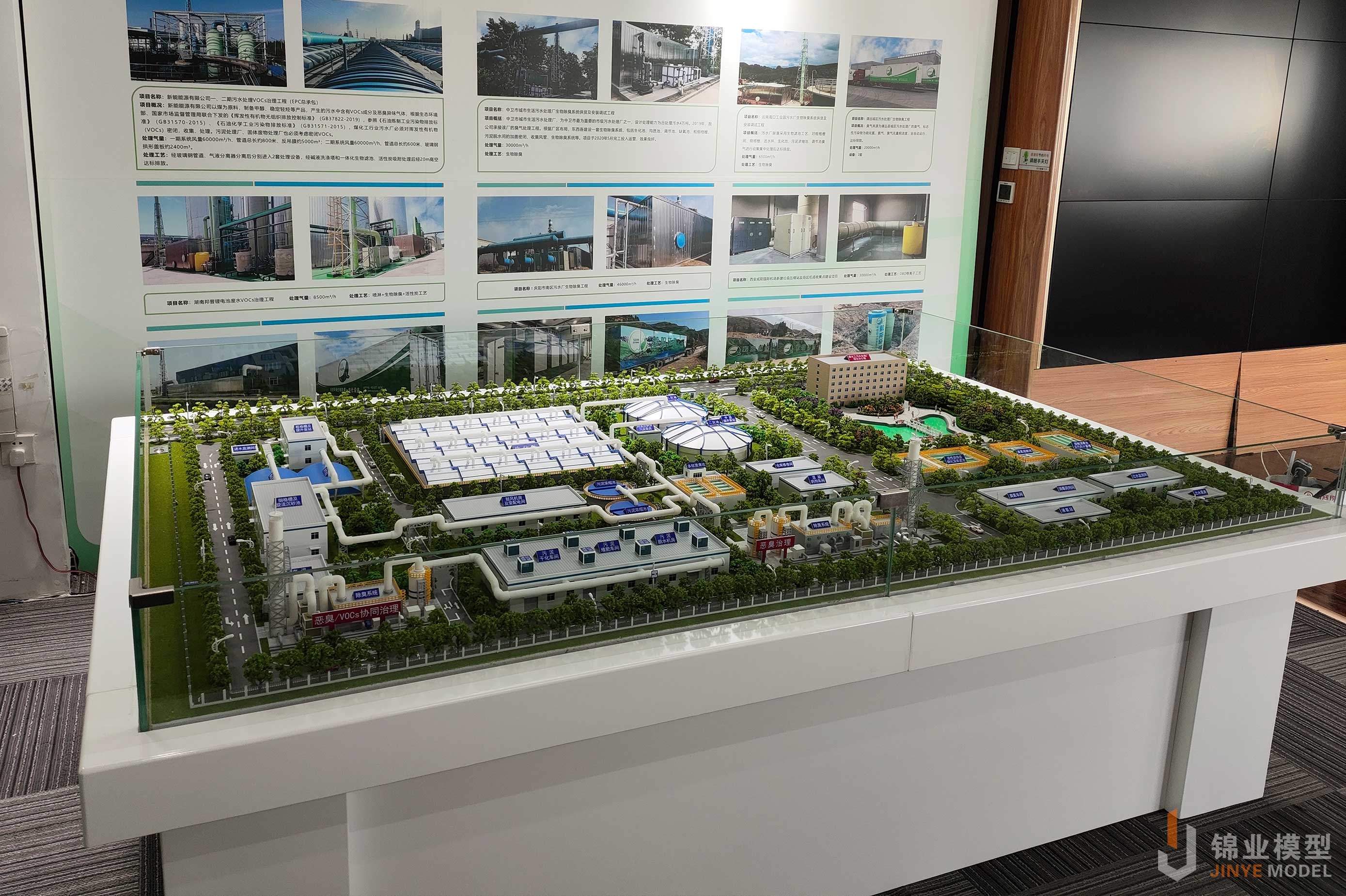 污水处理厂沙盘模型照片