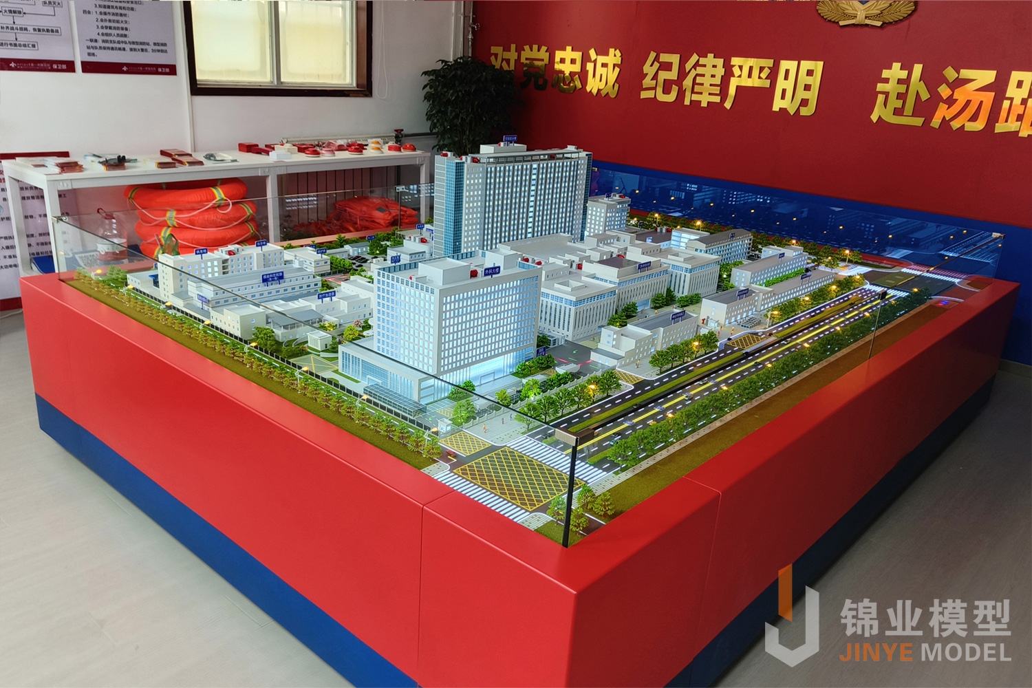 西安交大一附院实景沙盘现场拍摄的照片